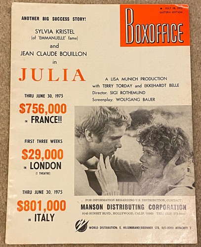 Lot of 7 Boxoffice Film Magazines, 1971, 1972, 1975, 1976, Box Office, Vintage - Picture 9 of 16