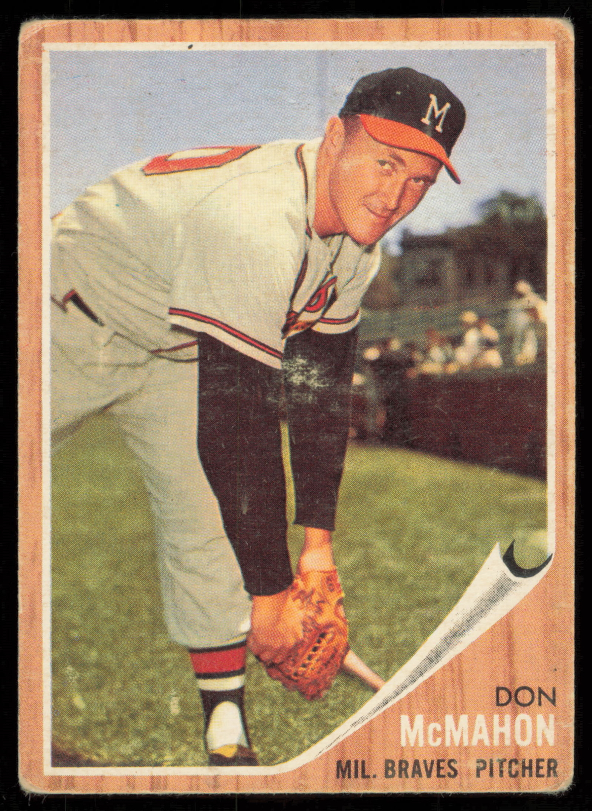1962 Topps #483 Don McMahon Milwaukee Braves