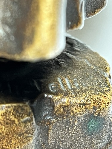 Signierte Schmidt-Falling massive Bronzestatue des kleinen Mädchens unvollständig - Bild 10 von 10