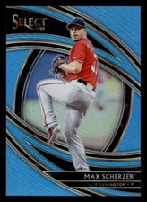 2020 Panini Select Max Scherzer Carolina Blue Prizm 33/35 Nationals Mets JX031