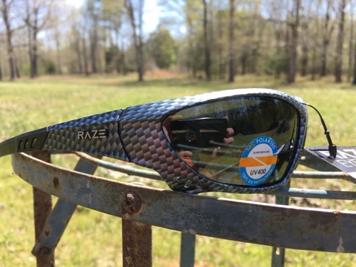 RAZE Eyewear Sonnenbrille Predator Kohlefaser HDP smoke polarisierte schwarze Gläser B2 - Bild 8 von 12