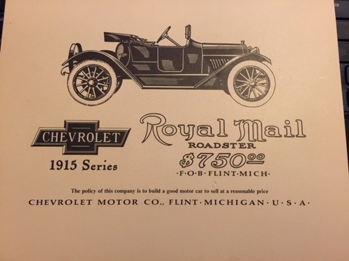 Oldsmobile Modell 43-A 23RD GESCHÄFTSJAHR 1917 - tolle 8 x 10 Reproduktion!!