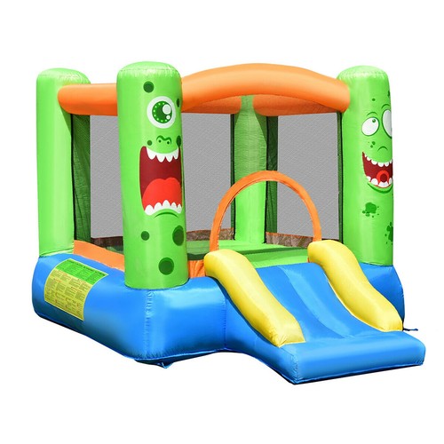 Inflatable Bouncy Castle Jumping Toy for Kids Garden Outdoors Fun w/ Blower 480W - Picture 10 of 12