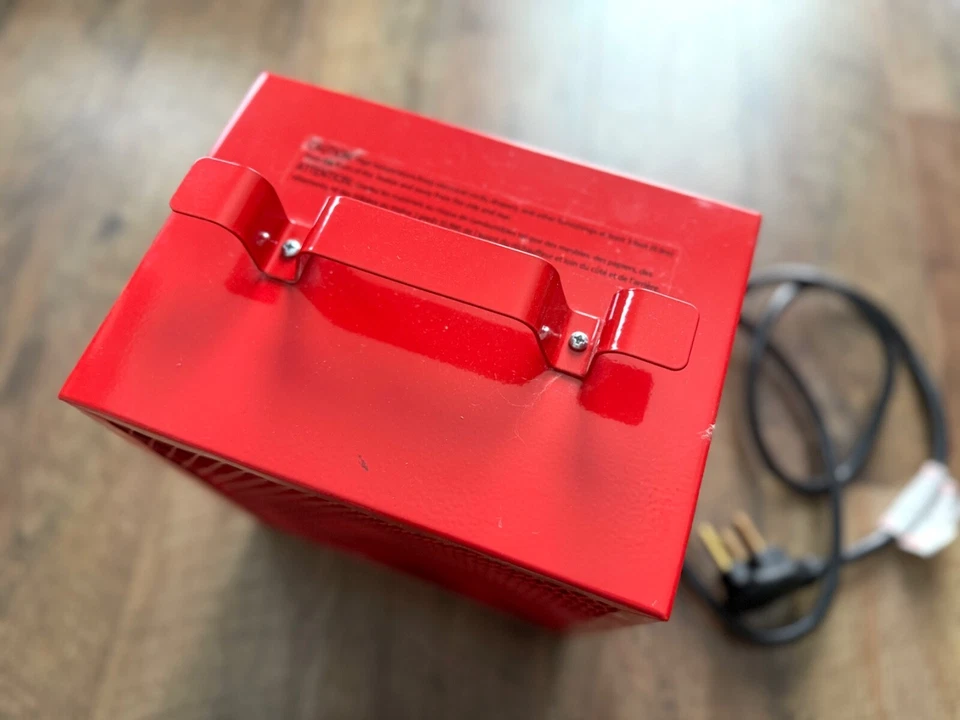 Ventilador grande Comfort Zone calentador de espacio industrial forzado para taller, rojo NEMA 6-30P Foto 2 de 3