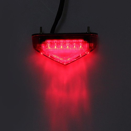 12V Motorcycle Tail Rear Light Lamp Taillight Brake Lights Signal Stop Turn W7T0 - Picture 2 of 10