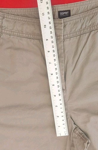 Esprit Fit London khakibraun 100 % Baumwolle Shorts Damen UK Größe 14 - Bild 8 von 18