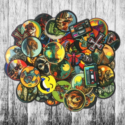 Roaring Lion Patch Iron-On Applique, African, Wild Animal Badge, Zoo Souvenir - Picture 9 of 16