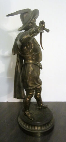 Vintage Don Caesar Bronze Metal Statue 19.25” Tall - Picture 4 of 6