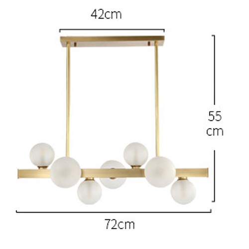 Modern Bubble Chandelier Glass Ball LED Pendant Lamp Kitchen Ceiling Light Decor - Picture 3 of 12