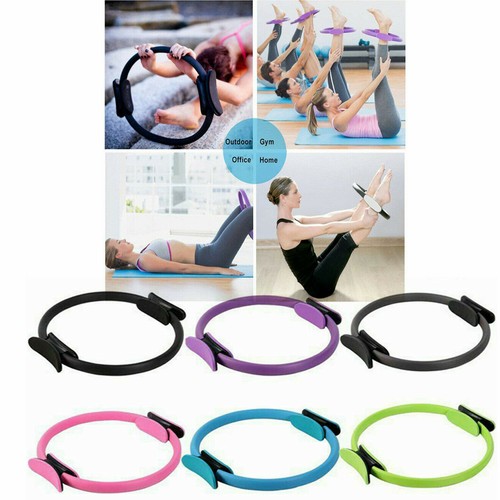 Yoga Circle Pilates Ring Dual Grip Muscle Body Fitness Weight Exercise Train Kit - Picture 3 of 16