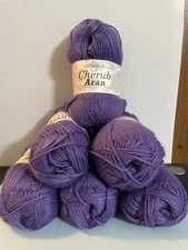 Cherub Aran Yarn By Cascade Yarns. Lot Of 6 Skeins. 100 G Each. Color # 103 READ
