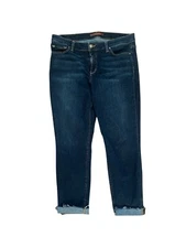 Joe's Jeans Women's Size 31 Flawless The Markie Skinny Crop Cuffed Stretch Blue