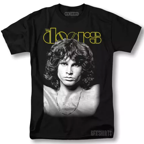 The Doors Shirt Jim Morrison Rock Tour Vntg Graphic Design T-Shirt - Picture 1 of 2