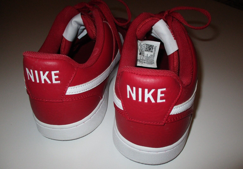 NEAR NEW Nike Court Vision Low Gym Red Men's Leather Shoes CD5463-600 US13 UK12 - Picture 4 of 5