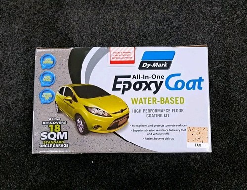 Dy Mark Garage Epoxy Kit 4L Epoxy Floor Kit 18m2 Coverage Tan Satin Finish - Picture 2 of 3