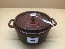 Staub Cast Iron 4-qt Round Cocotte - Grenadine, Made in France