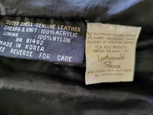 VTG OUTERBOUND By HMS Women's M Brown Leather Bomber Jacket 1980's *No Hood - Bild 7 von 14