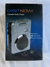 New DIGITNOW br630 AM/FM Portable Radio Voice Audio Cassette player Sealed