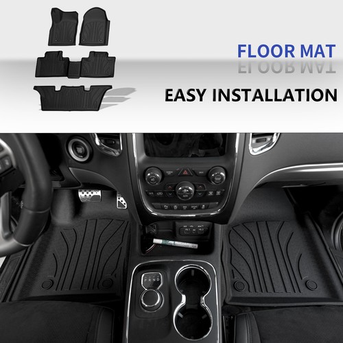 Floor Mats Backrest Mat Trunk Cargo Liners TPE For 2016-2025 Dodge Durango - Picture 40 of 81