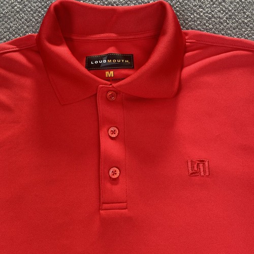 Loudmouth Golf Polo Shirt Mens Medium Red - Picture 2 of 17