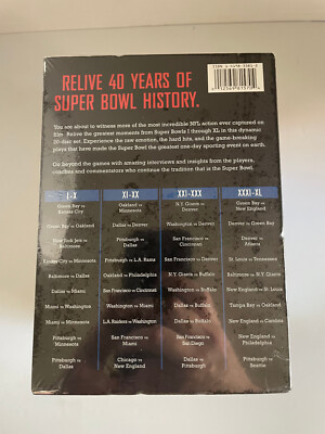NFL Super Bowl Collection: I-XL (DVD, 2006, 20-Disc Set) for