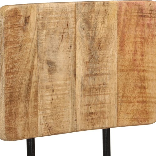 vidaXL Bar Stools 2 pcs Solid Wood Mango - Picture 6 of 13