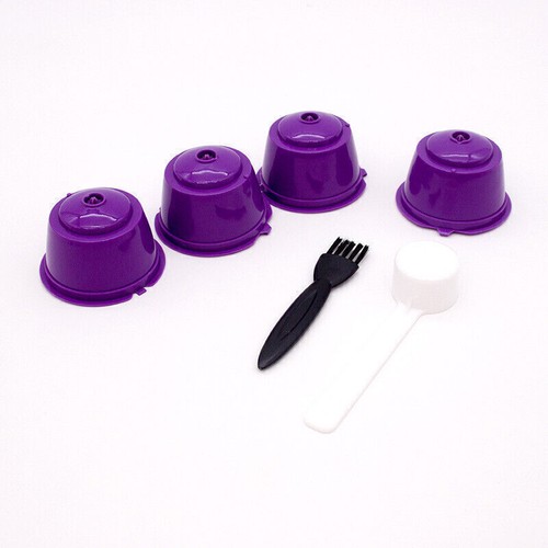 4X Refillable Reusable Coffee Capsule Pods Cup With Coffee Spoon For Dolce Gusto - Picture 18 of 19