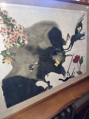 Salvador Dali Original Color Lithograph Hand Signed Autumn Four Seasons Framed - Picture 2 of 12