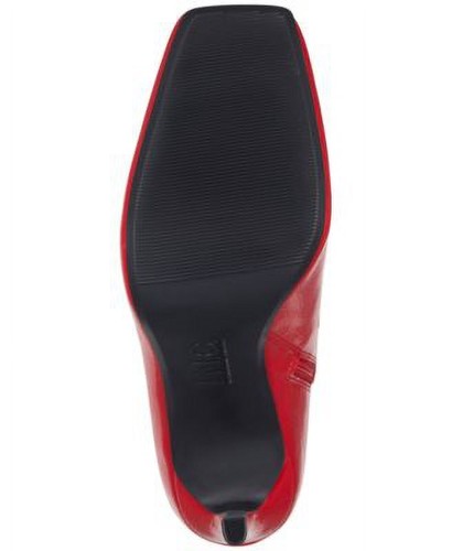 INC Keenah Womens Patent Square Toe Thigh-High Boots Red 6/M New - Picture 2 of 3