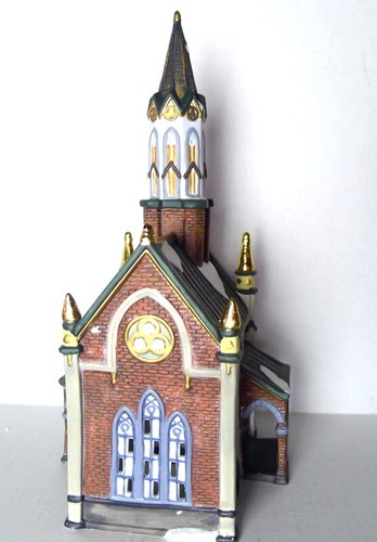 Grandeur Noel Victorian Village Cathedral Church Christmas 2000  Worship  Decor - Foto 7 di 10