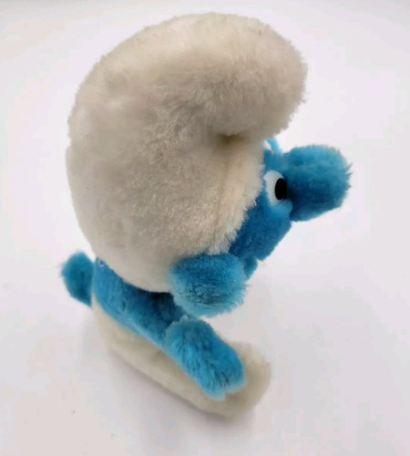 Vintage Smurf 8" Stuffed Plush Toy Animal Peyo Wallace Berrie 1980 - Picture 2 of 6
