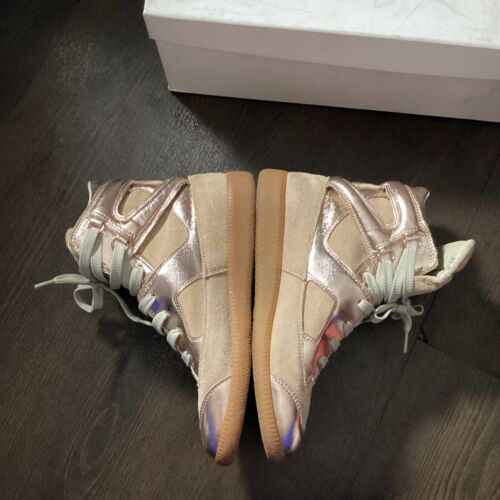 Women Leather trainers Maison Martin Margiela Gold size 37 - Picture 4 of 12