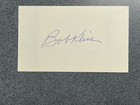 Bob Kline autographed 3 x 5 index card Mlb Guaranteed Pass