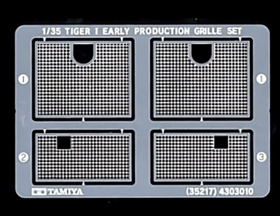 Tamiya 35217 1/35 Tiger I Early Prod. Photo-Etched Grille Set