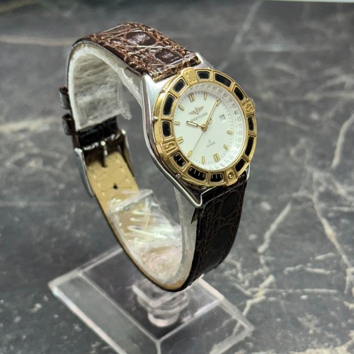 1990er Damen Edelstahl & Gold Lünette Breitling J Klasse 31mm Quarz D52063 - Bild 3 von 5