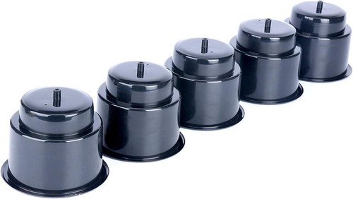 Set of 4 Black Recessed Cup Holders w/Drain - Boat, Car, RV, Marine Use - Imagen 28 de 36