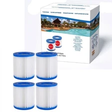 Pool Filter Twin Pack VII D 4pcs Remove Hairs And Leaves Replacement Parts