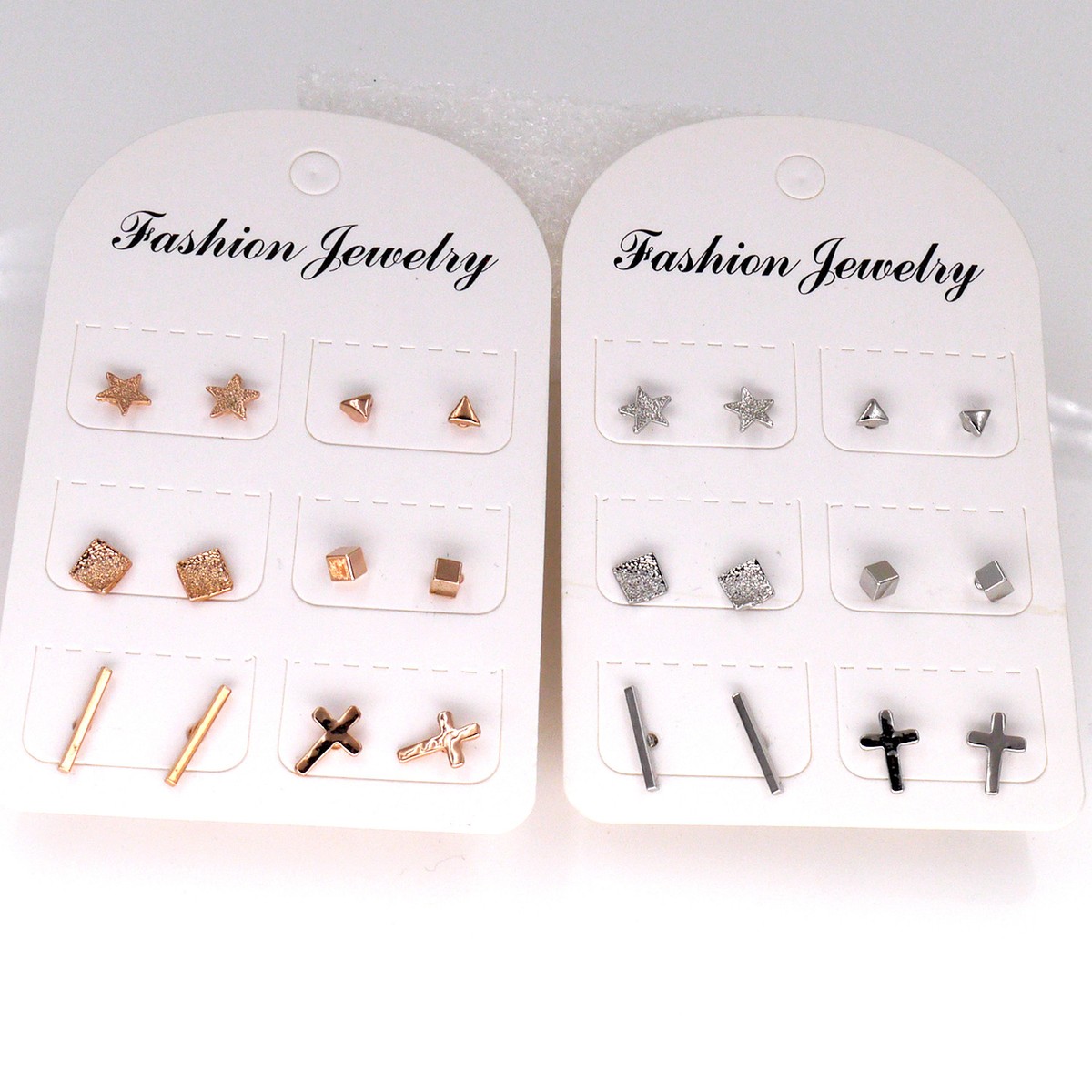 6 Pairs Set Fashion Women Earrings Stud Earrings Jewelry