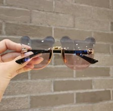 Kids Fashionable Sunglass Retro Irregular Frame Anti Blue Light Stainless Steel