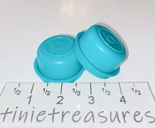 Tupperware Smidget Set Of 2 New All Teal tinietreasures