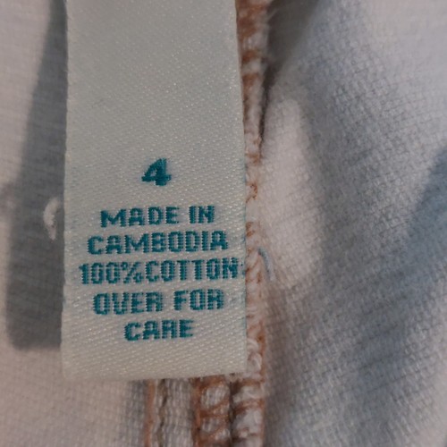 Vintage Y2K Abercrombie & Fitch Womens Pants Sz 4 Tan/Off White Flare Low Rise - Picture 7 of 13