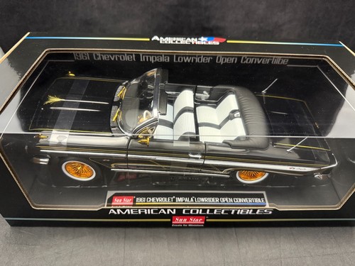Sunstar 1:18 Scale 1961 Chevrolet Impala Lowrider Open Convertible SS-2110 - Picture 4 of 9