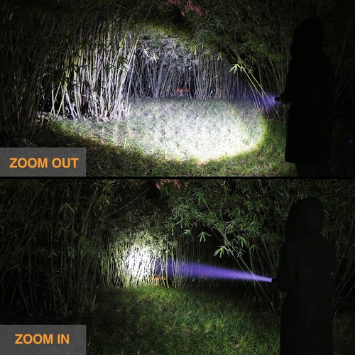 Ultra Bright Tactical Flashlight, 900 Lumen Zoomable Adjustable Focus, 3 Ligh... - Picture 3 of 7