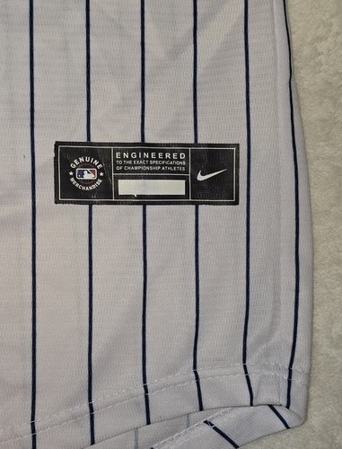 Camiseta Nike de los Yankees de Nueva York Blanca Casa Réplica Equipo Rayas Para Hombre Grande #34 - Imagen 4 de 4