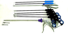 ADDLER LAPAROSCOPIC 5MMX330MM ENDOSCOPY SET OF 8 SURGICAL INSTRUMENTS