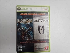 Bioshock & The Elder Scrolls IV: Oblivion (Microsoft Xbox 360, 2007) CIB, Tested