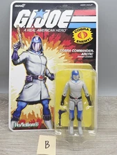 Super 7 Reaction GI Joe Cobra Commander Arctic 3.75" Figure O-Ring Sealed (B)