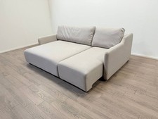 Stanley 3 Seater Sofa Bed Natural Fabric Pull Out Sofa Bed ( Left or Right)