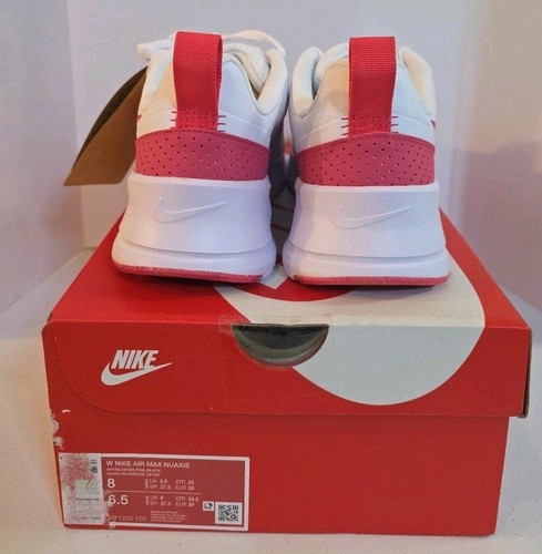 NIB Size 8 - Nike Air Max Nuaxis White Aster Pink - Picture 4 of 5