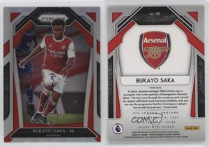 2020-21 Panini Prizm Premier League Silver Prizm Bukayo Saka #40